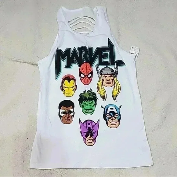 Marvel Distressed back women tank. Size small - Picture 4 of 4